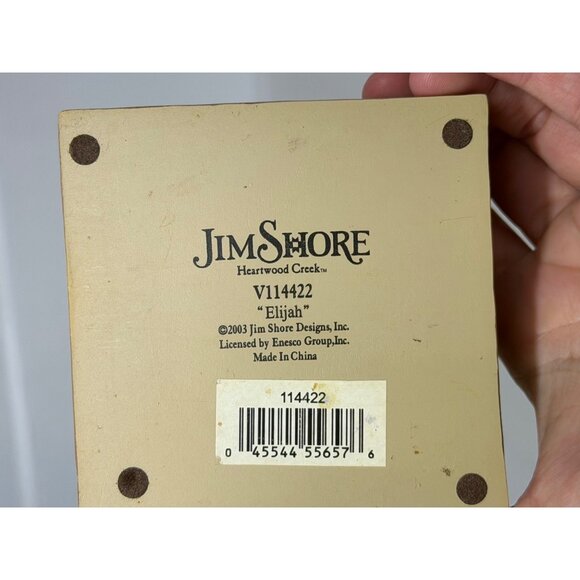 VTG 2003 Jim Shore Heartwood Creek Elijah 5" Yellow Patterned Tabby Cat Figurine - Picture 5 of 6